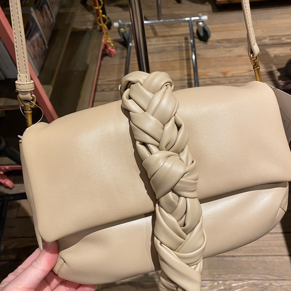 Cara Dune Dolce Vita Tan Braided Strap Shoulder Bag